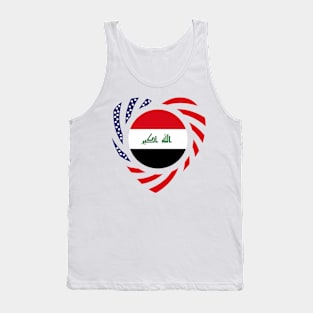 Iraqi American Multinational Patriot Flag (Heart) Tank Top